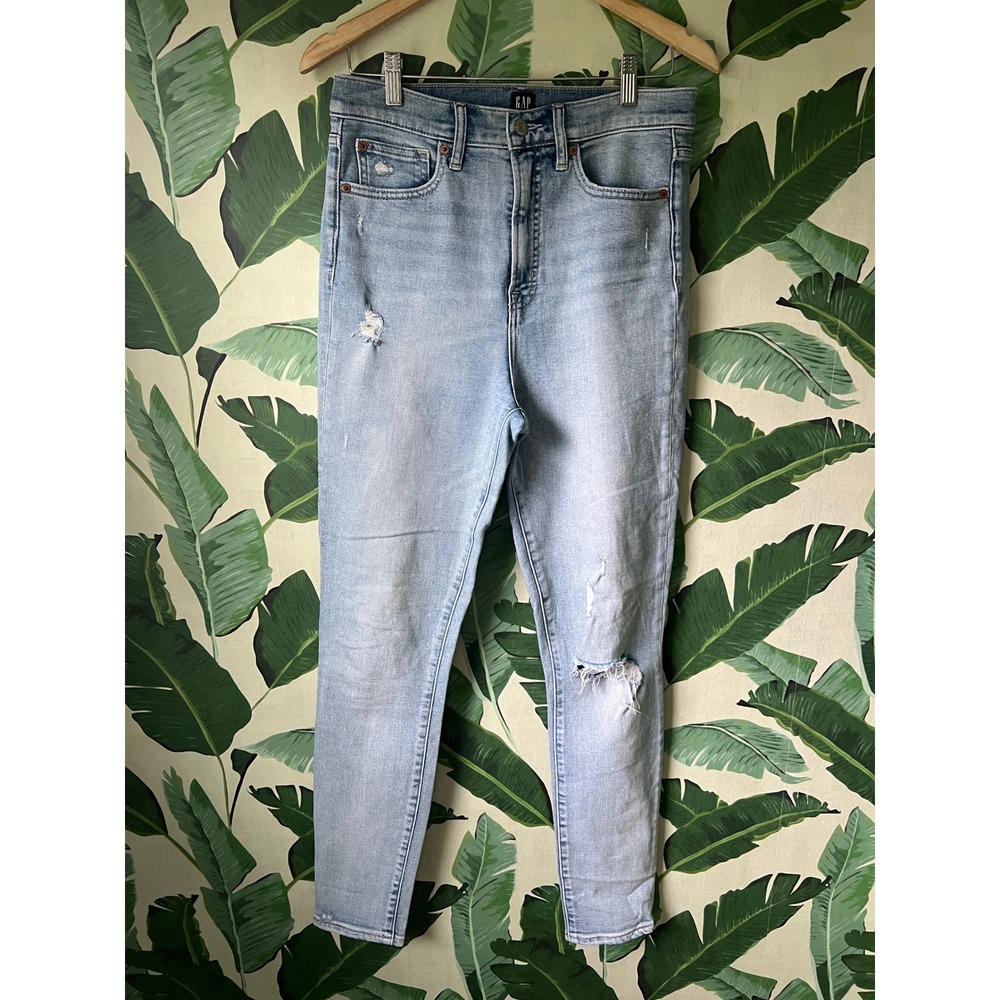 GAP True Skinny Jeans Women 8/29 Tall Light Indigo